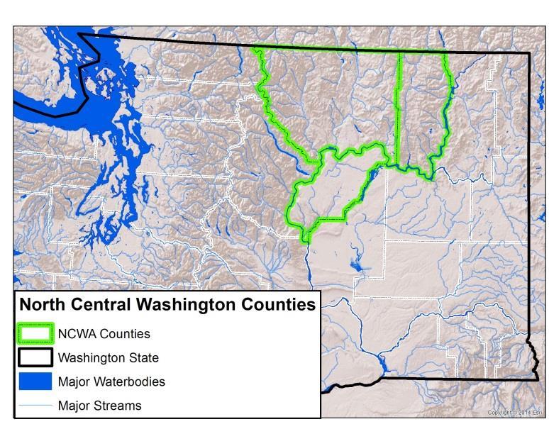 Vascular Plant Checklist for Douglas, Ferry and Okanogan Counties in North-central Washington Compiled by George Wooten, 2017 A checklist of vascular plant taxa was compiled for Douglas, Ferry and