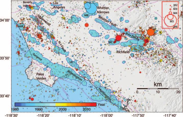 A century of oil-field operations and earthquakes in the greater Los Angeles Basin, southern California Egill Hauksson 1, Thomas Göbel 1, Jean-Paul Ampuero 1, and Elizabeth Cochran 2 Downloaded