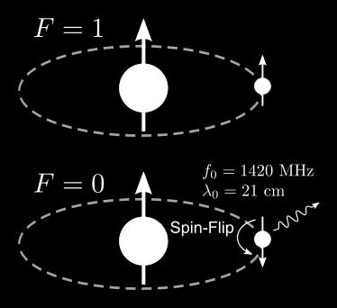 orbital level Electron in ground state orbital level F=1 F=0