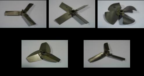 The axial-flow impellers are generally used for blending, solids suspension, and heat transfer applications. All of these impellers can be used in up-pumping or down-pumping mode.