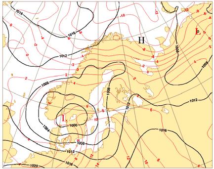 MSLP (solid black lines) every 4 hpa at 00 UTC (left) and 06 UTC