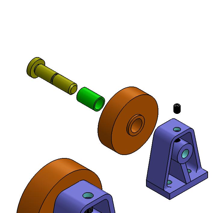 S (Slotted Pan Head - DIN EN ISO ) Q7- U-Bolt-Strap Q- Roller-Bracket 2 3 2 1 3 1 2x