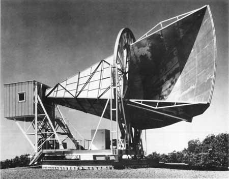 Discovery of Cosmic Microwave Background (CMB) telescope used to