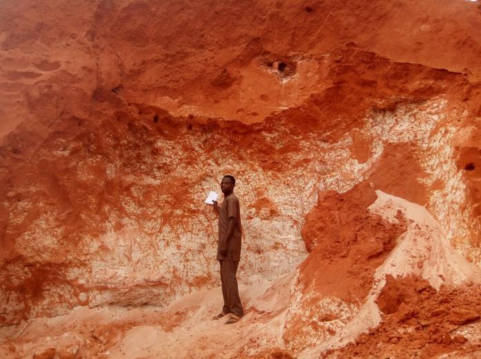 Plate III:Ajali Sandstone exposed at Ogbogba Hill northwest Ogbogba town. Fig.