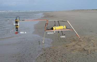 bed. Figure 2. Significant wave height (a) and peak wave period (b) seaward of the surf zone at 6 m water depth off Fanø during the field campaign in 2012.