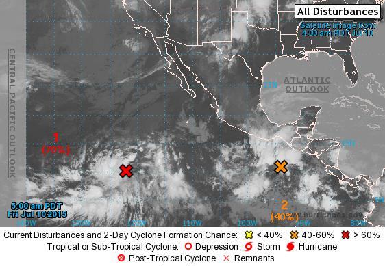 2-Day Tropical Outlook Eastern Pacific http://www.nhc.noaa.gov/ Disturbance 1: (as of 8:00 a.m.