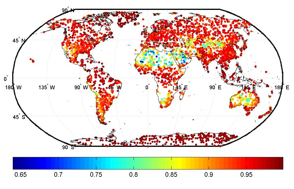 Bootstrapping a HSR Global Climatology Full UW HSR database contains - 6000