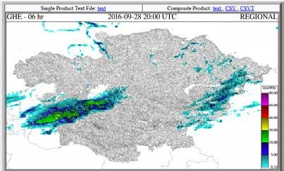 GHE Satellite precipitation of the CARFFG