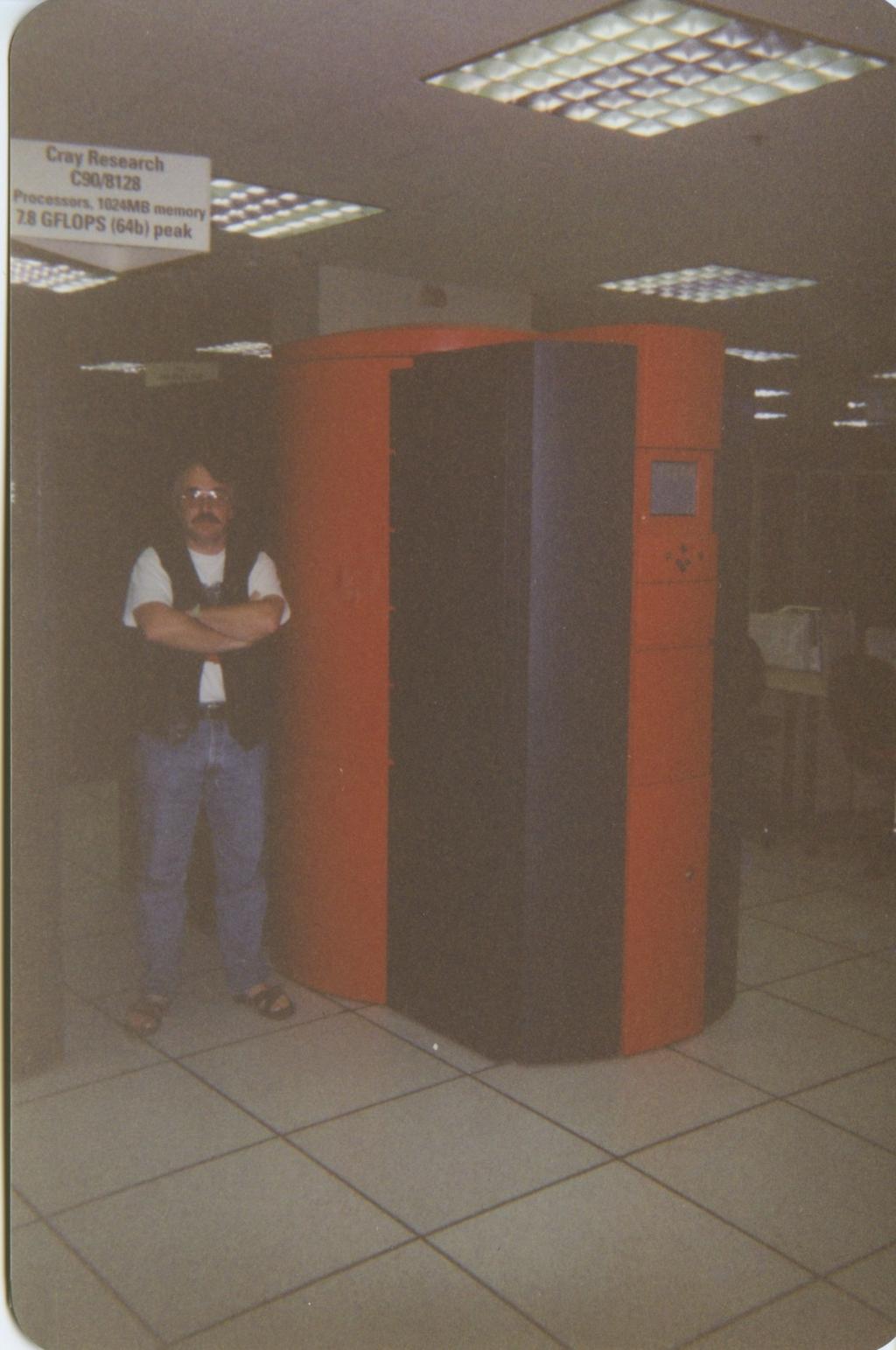 Peter Taylor Peter with his Cray, San Diego Supercomputer