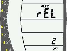 For the ALT2 value only, you can choose to use relative or absolute values. TIP: To view your current altitude in both meters and feet, change this option to ABS and set the units for ALT2 to m.
