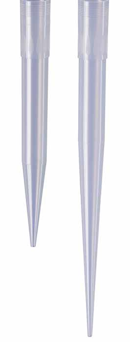 The long and slim design of these elongated pipette tips gives you free access to your sample with reduced risk of touching the sides of tubes or wells.