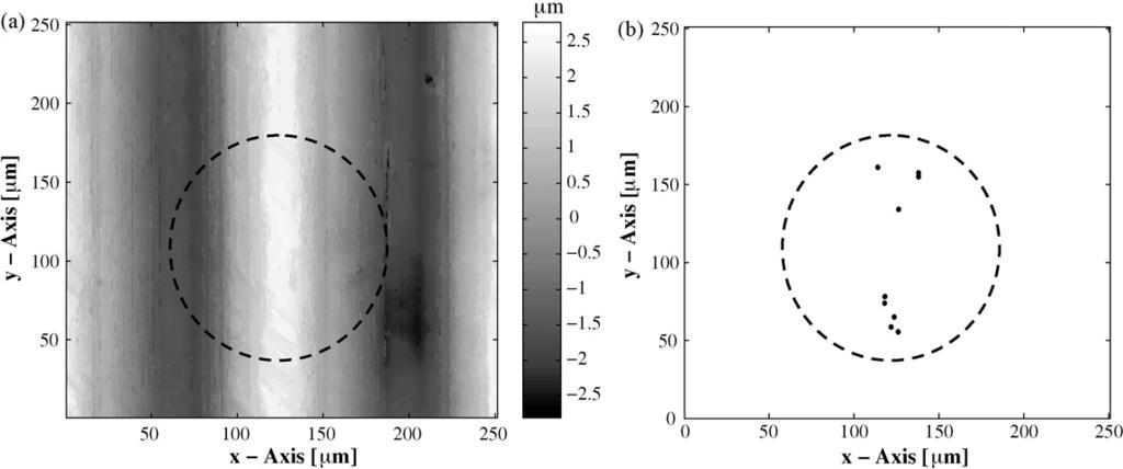An optical interference microscope was used for measuring the three-dimensional surface roughness of the surface before and after a test. As is shown in Fig.