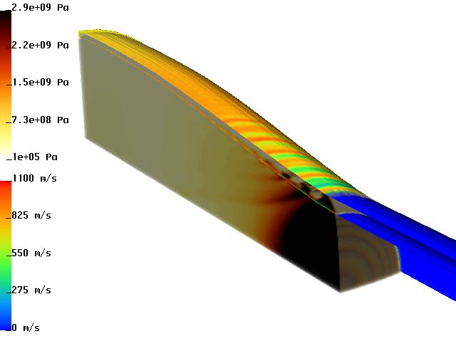 12.3 Numerical Results 127 Figure 12.3: Copper cylinder test simulation.