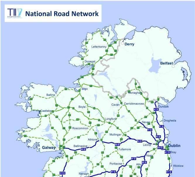 Source - http://www.tii.ie/roads-tolling/our-road-network/ 4.3.