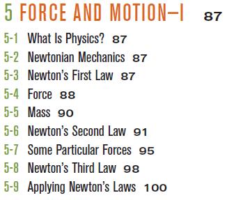 5 Force and Motion I 25 October
