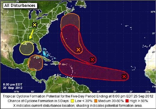 Graphical NHC Outlooks Thru 5 days Initial