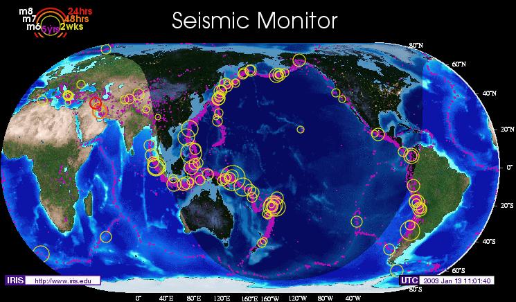 Comprehensive Test Ban Treaty Seismic Monitor through Internet http://www.iris.