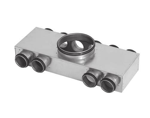 Manifold MCU Diensions L H Ød 3 B The anifold can be used for both supply and exhaust air. It is available in several types and diensions.
