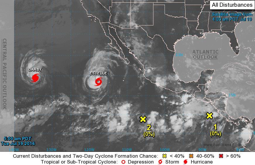 Tropical Outlook - Eastern Pacific Disturbance 1: (as of 8:00 a.m.