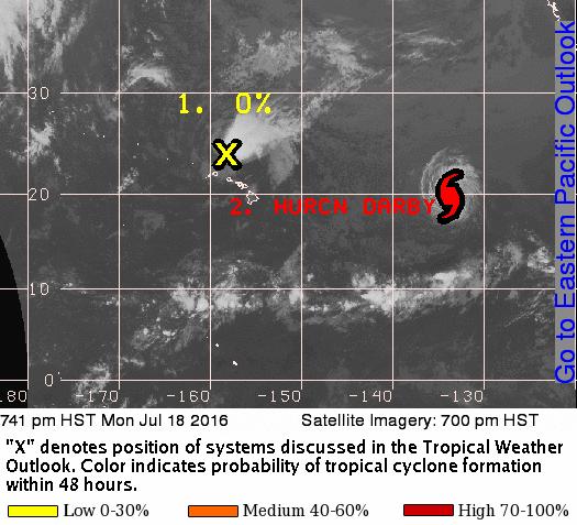 Tropical Outlook - Central Pacific Disturbance 1: (as of 2:00 a.m.
