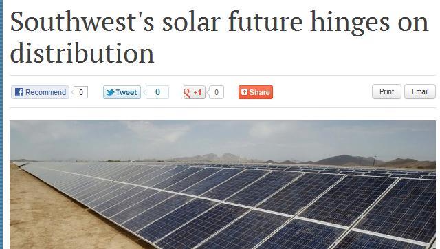 our solar future & the other on an issue