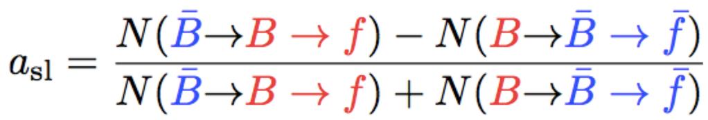 Semi-leptonic asymmetries a sl quantifies CPV in mixing,