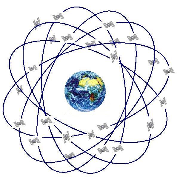 24 satellittes move along approximately