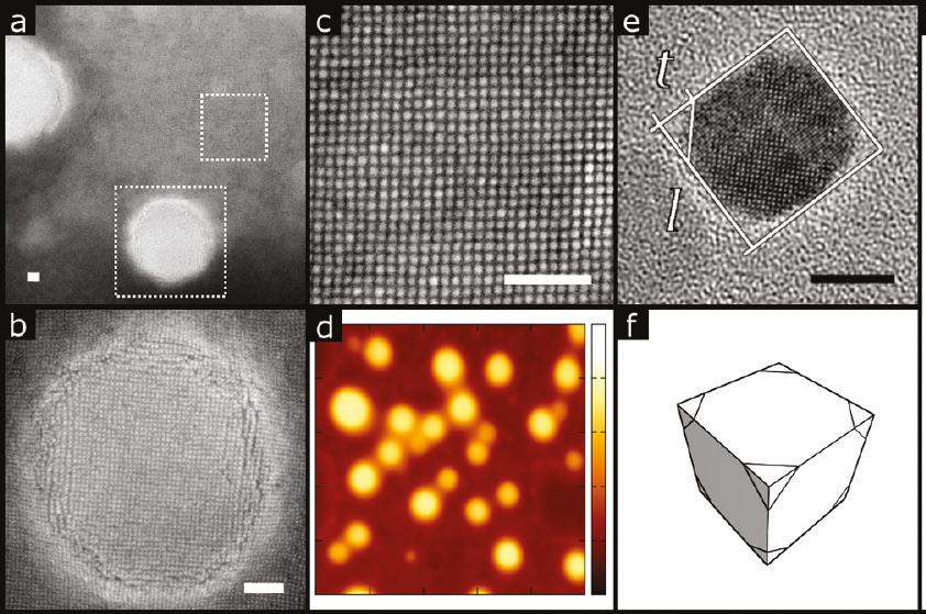 In-plane 2D Structure 100 nm 5 nm Nanoparticles: Iron oxide Single crystalline Truncated cubes Mesocrystals: Obtained by solvent evaporation in magnetic field Height: 300