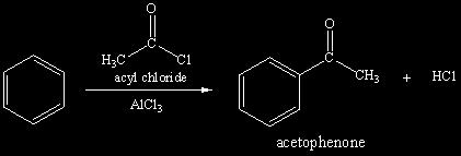 Acylation (Friedel-Crafts) Where R = alkyl (methyl, ethyl,