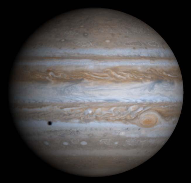 Some Solar system values Masses of planets are only 0.13% compared to the Solar mass M~ = 1.989 x1033 g Angular momentum of our sun: NASA/Cassini: Jupiter with shadow of Europa R~ = 6.
