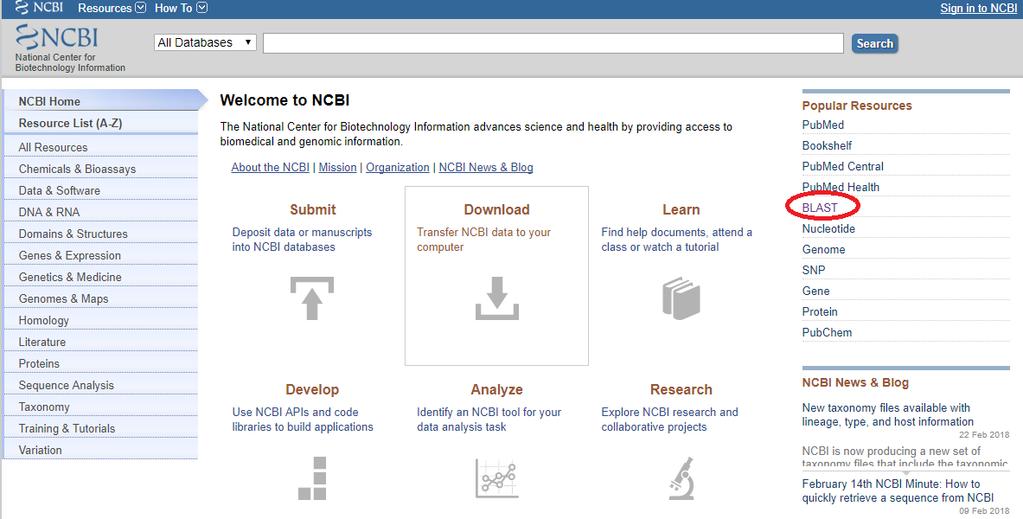 NCBI -BLAST Dept.
