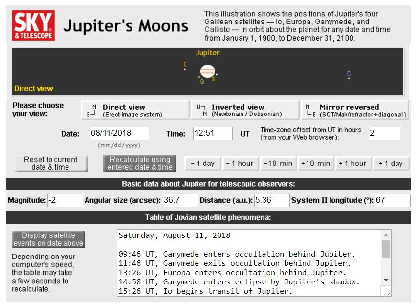 Alternatively, a chart for future transits can be found here: https://www.skyandtelescope.com/wp-content/observing-tools/jupiter_moons/jupiter.