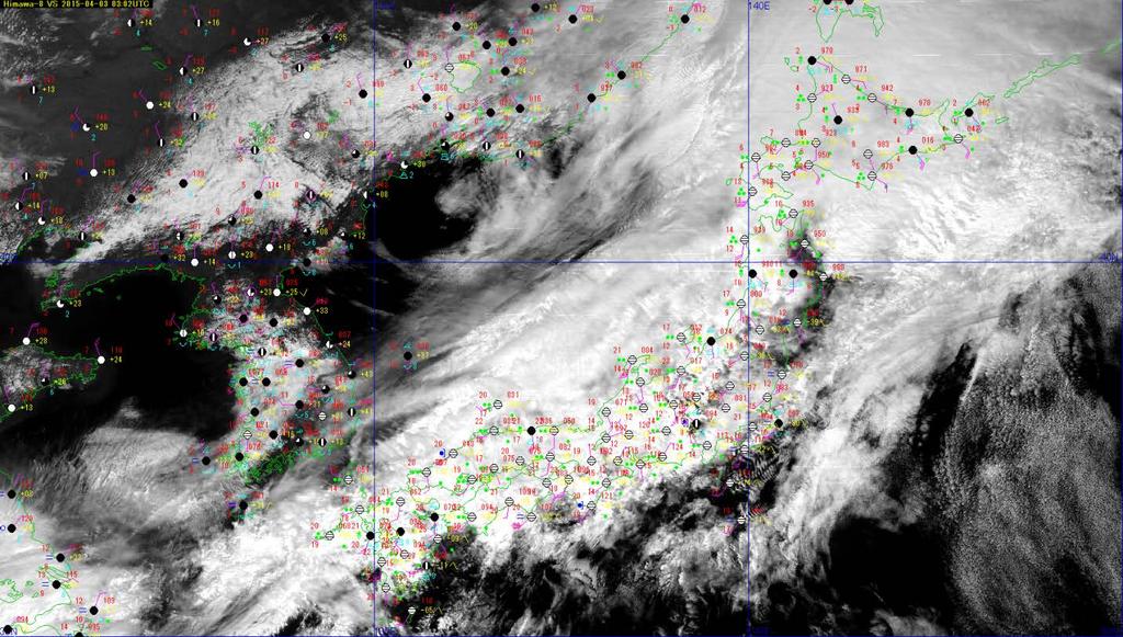 Example of Day Snow-Fog RGB Frontal zone Himawari-8 Day Snow-Fog