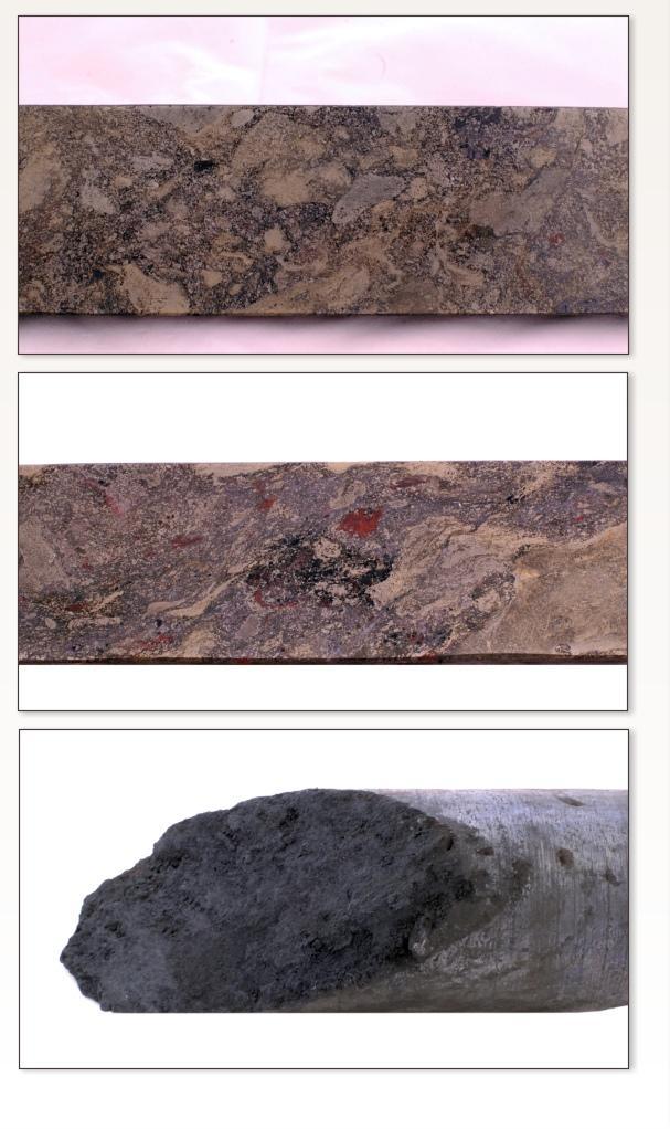 DeGrussa Deposit Geology Primary sulphide mineralisation: Pyrite, chalcopyrite, pyrrhotite (major) Magnetite, sphalerite (minor) Galena, arsenopyrite (minor) Siderite, ankerite, stilpnomelane,