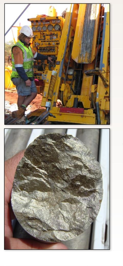 Discovery of the DeGrussa Gold Deposit Saprolitic gold was intersected in December 2007 by a line of shallow RAB drilling across the DeGrussa locality part of a program of reconnaissance drilling