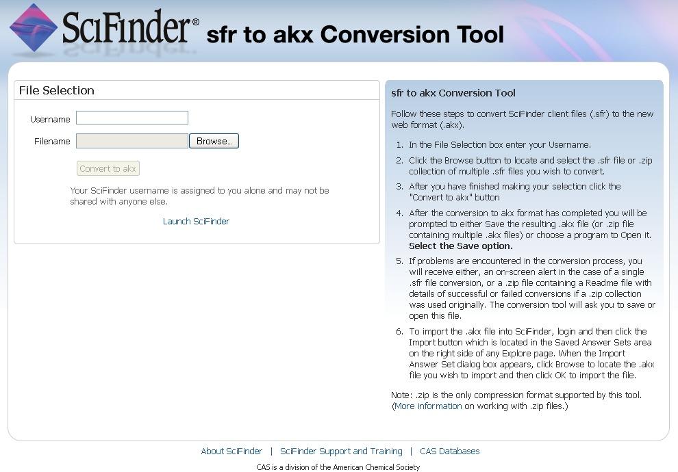 .sfr to.akx File Conversion Tool 1.