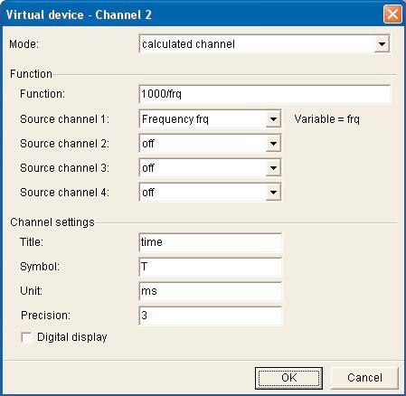 Fig. 5: Virtual device settings (channel 2) Fig.