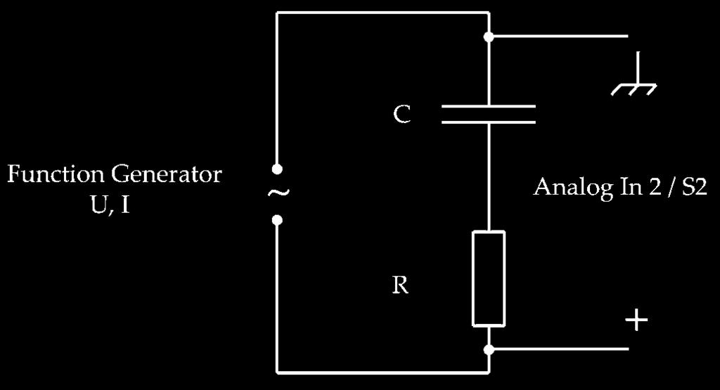 LEP Capacitor in the AC circuit with Cobra3 The rule for adding capacitances in parallel is C tot = C + C 2. Capacitances in series sum up like Use the Survey function for phase shift evaluation.