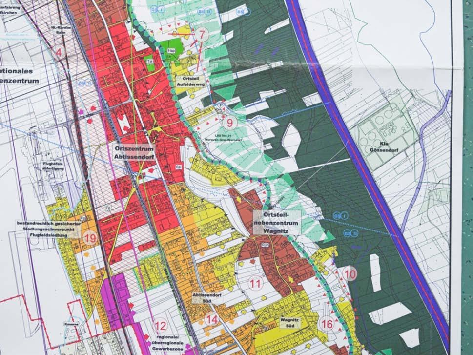 development concept (planning framework) Local land use plan (zoning)