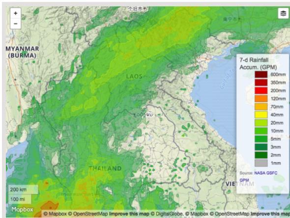 Project Mekong, NRT MODIS-NDVI Composite