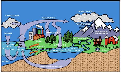 The Water Cycle About Water Water is a common chemical substance that is essential for the survival of all known forms of life.