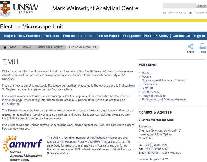 NEED MORE INFORMATION? WWW.ANALYTICAL.UNSW.EDU.