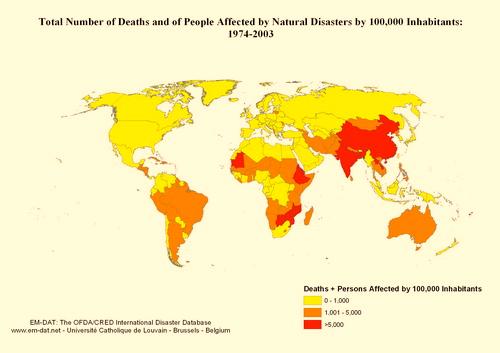 Hazards:1974-2003 Africa, Asia &