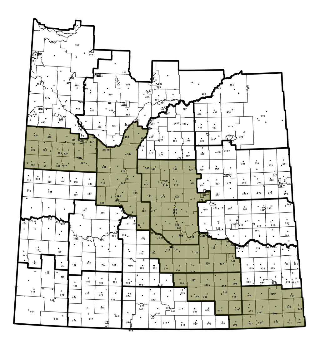 GIS Map of Saskatchewan Rural
