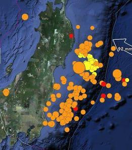Earthquake much bigger than expected! Off Sanriku Expected Earthquake Sources 50 to 150 km segments M6.7 to 8.