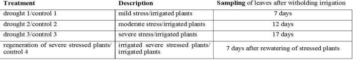 Proteins were extracted from stressed and control plants, labelled with different fluorescent dyes and were