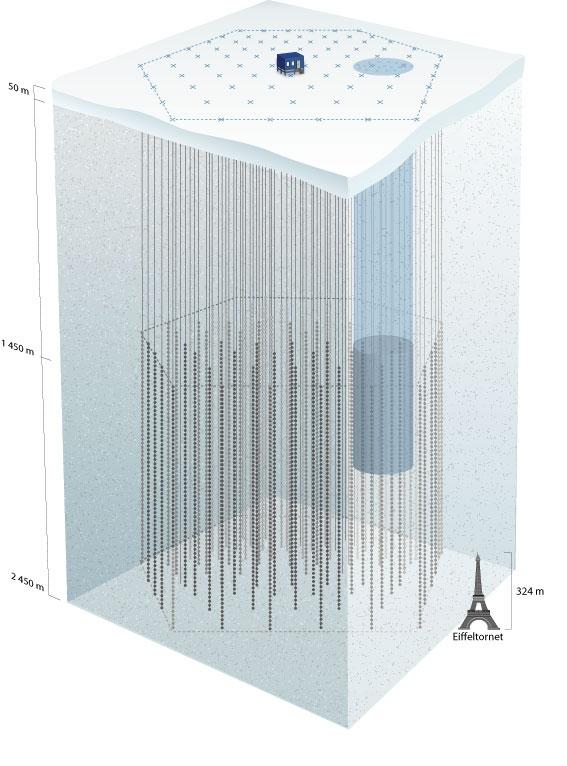The AMANDA/IceCube neutrino detector AMANDA-II: 2000-... 677 OMs on 19 strings diameter ~200m, height ~500m IceCube: 2005-... Feb.