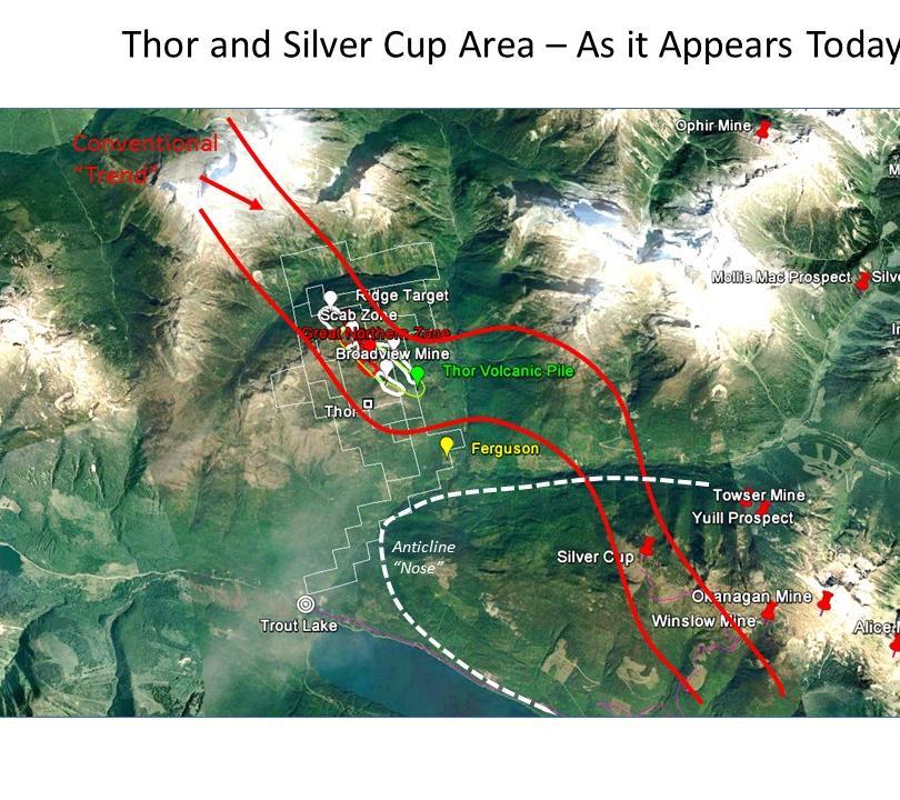 Sambow Project After careful study of the geology and analysis of major structures it is highly likely that Sambow may host the continuation of Thor to the Silver Cup Mine.