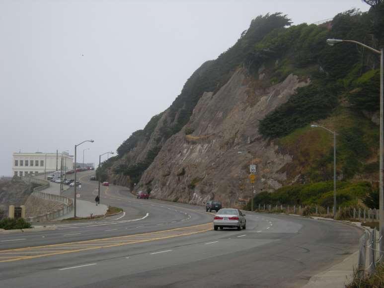 Mitigation Strategies Concrete Slope Highway 1 along the California coast is