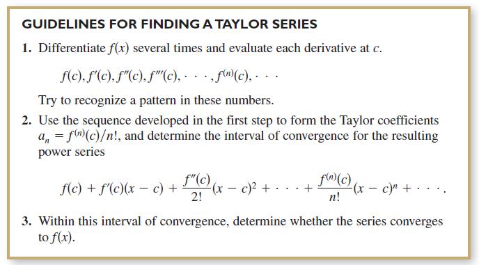 Taylor Series and